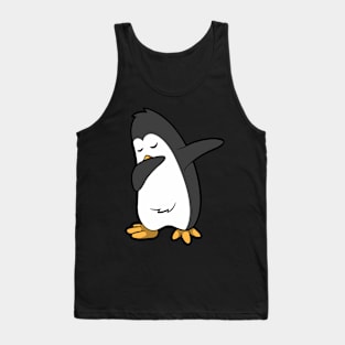 Funny kids t-shirt penguin dabbing Tank Top